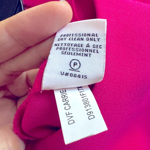 DVF Carrie Pink Sheath Dress, Size 10 - Picture 5 of 6